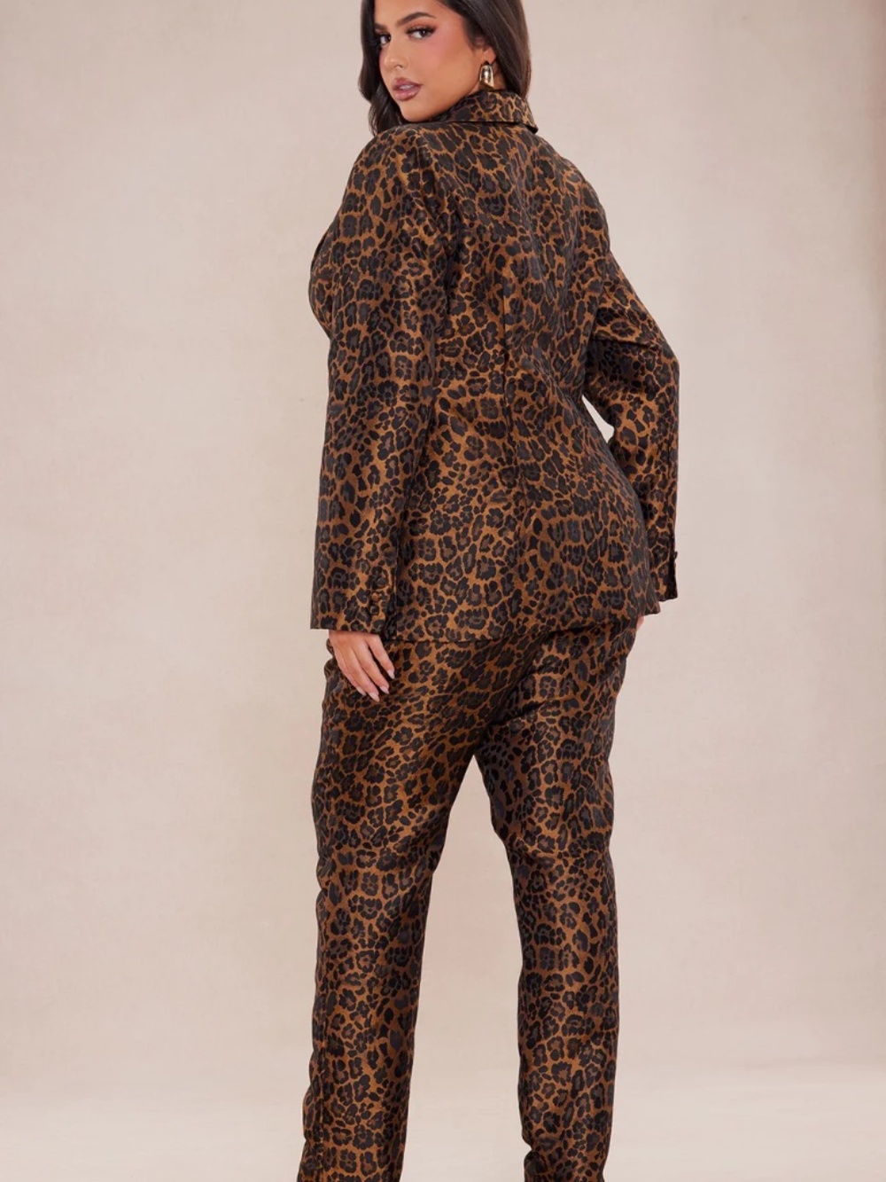 FASHION NOVA. NWT  Laken Leopard Suit Set - Leopard - Picture 4 of 5